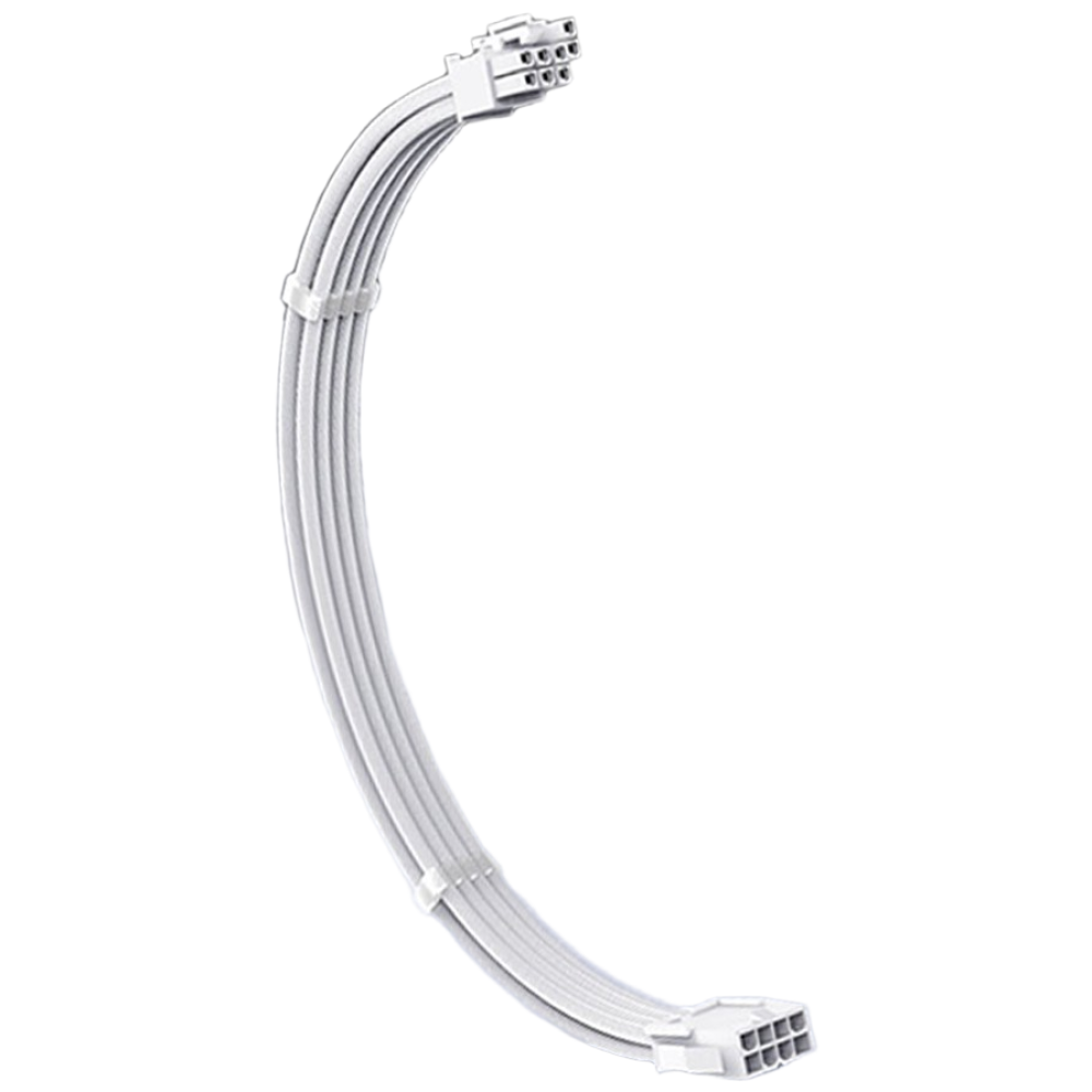 비티즈 슬리빙 케이블 그래픽카드 8핀(6+2) 보조전원 연장 케이블 화이트, 30cm, 1개 7,400원