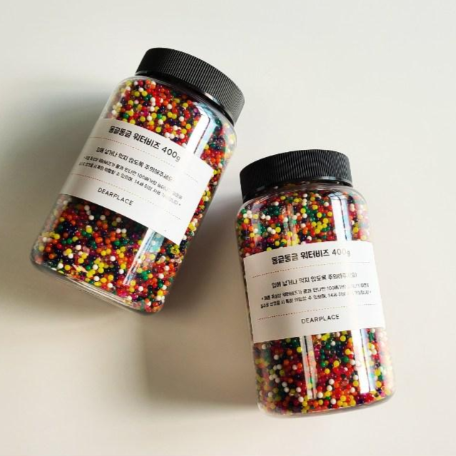 디어플레이스 동글동글 워터비즈 수정토 개구리알 스몰 400g + 스몰 400g 15,800원