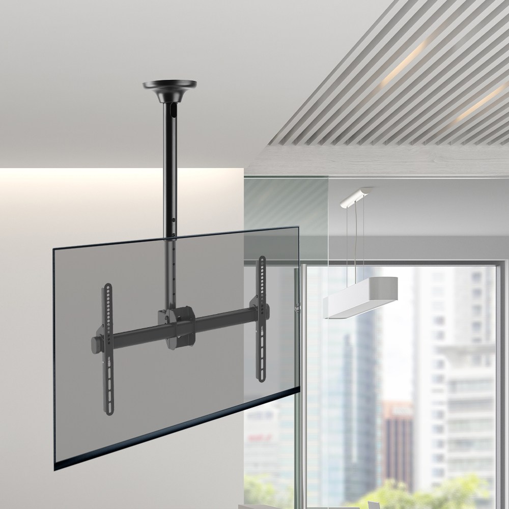 CLB-660F 40인치~70인치 블랙 천장 티비 모니터 브라켓 TV 모니터 브레킷 43인치 49인치 50인치 55인치 60인치 천정 설치 거치대 천정형 천장형 65인치 받침대, 1개 61,900원