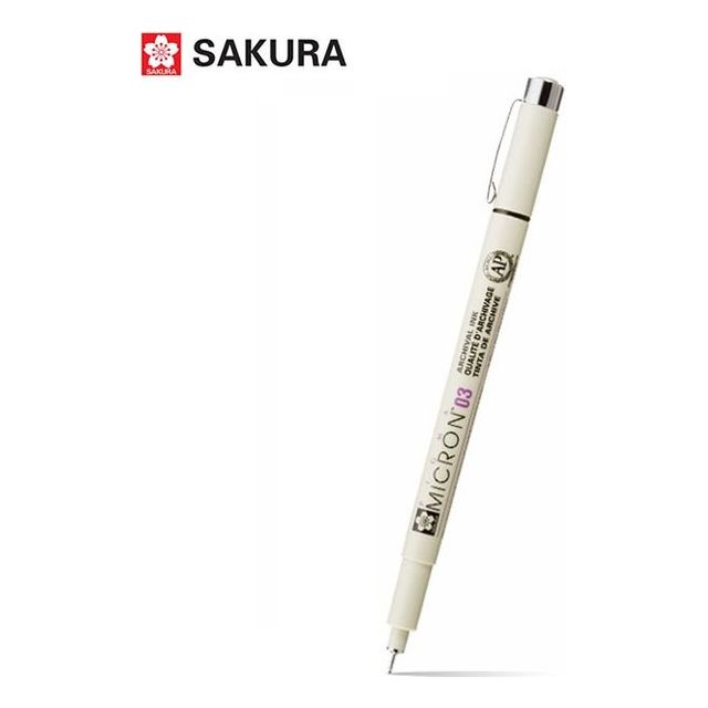 사쿠라 피그마 마이크론 라이너펜 낱자루, 1개, 03 블랙 8,090원