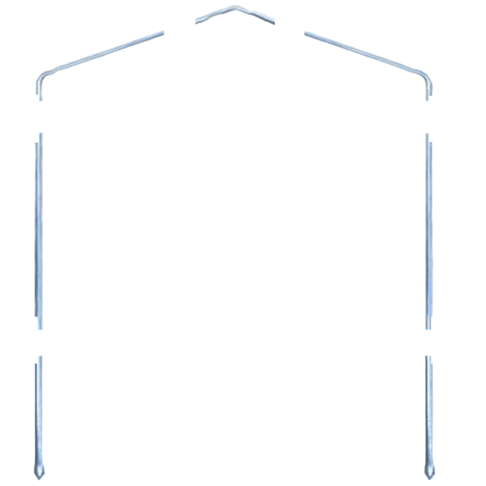 상인농자재 조립식 비닐하우스 활대만 25mm용 C-1타입(노지용) 폭 3.5m 비닐하우스자재, 1개 40,000원
