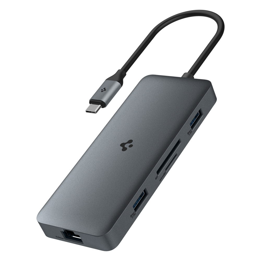 슈피겐 8포트 USB C타입 HDMI 4K 미러링 맥북 노트북 PC 멀티허브 PD2402 ACA07643 70,100원