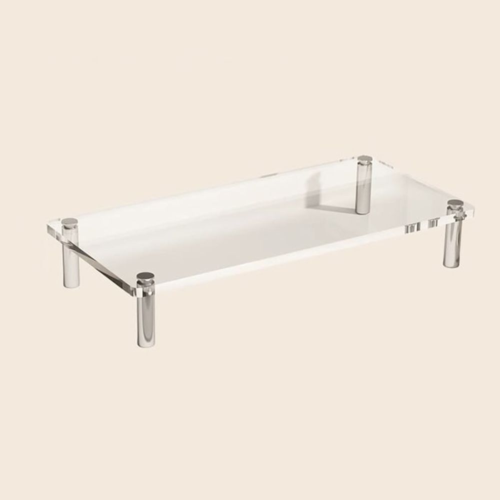 아이레노 아크릴 모니터 받침대 컴퓨터 선반 거치대 데스크 공간활용 깔끔한 정리, 투명 40CM 19,390원