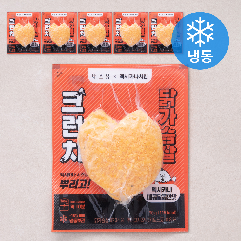 [로켓프레시] 바르닭 멕시카나치킨 크런치 닭가슴살 매콤달콤한맛 (냉동) 17,830원