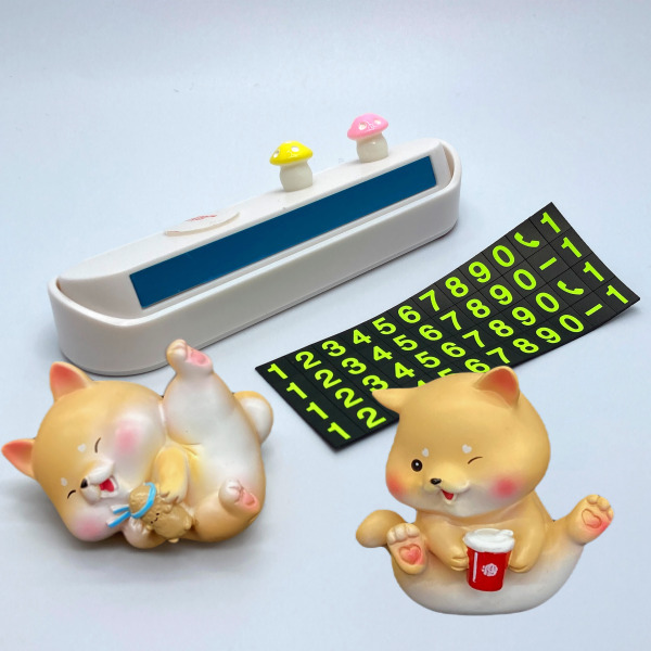 캐릭터 주차번호판 귀여운 차량용 전화번호판, 1개 19,830원