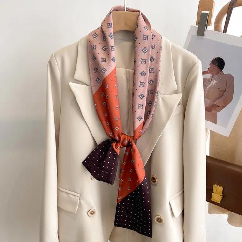 동물 프린팅 스카프 패션 작은 실크 여성 넥타이 가방 머리띠 말 인쇄 헤어 밴드 스타일 Neckerchief 리본 럭셔리 브랜드 19,590원