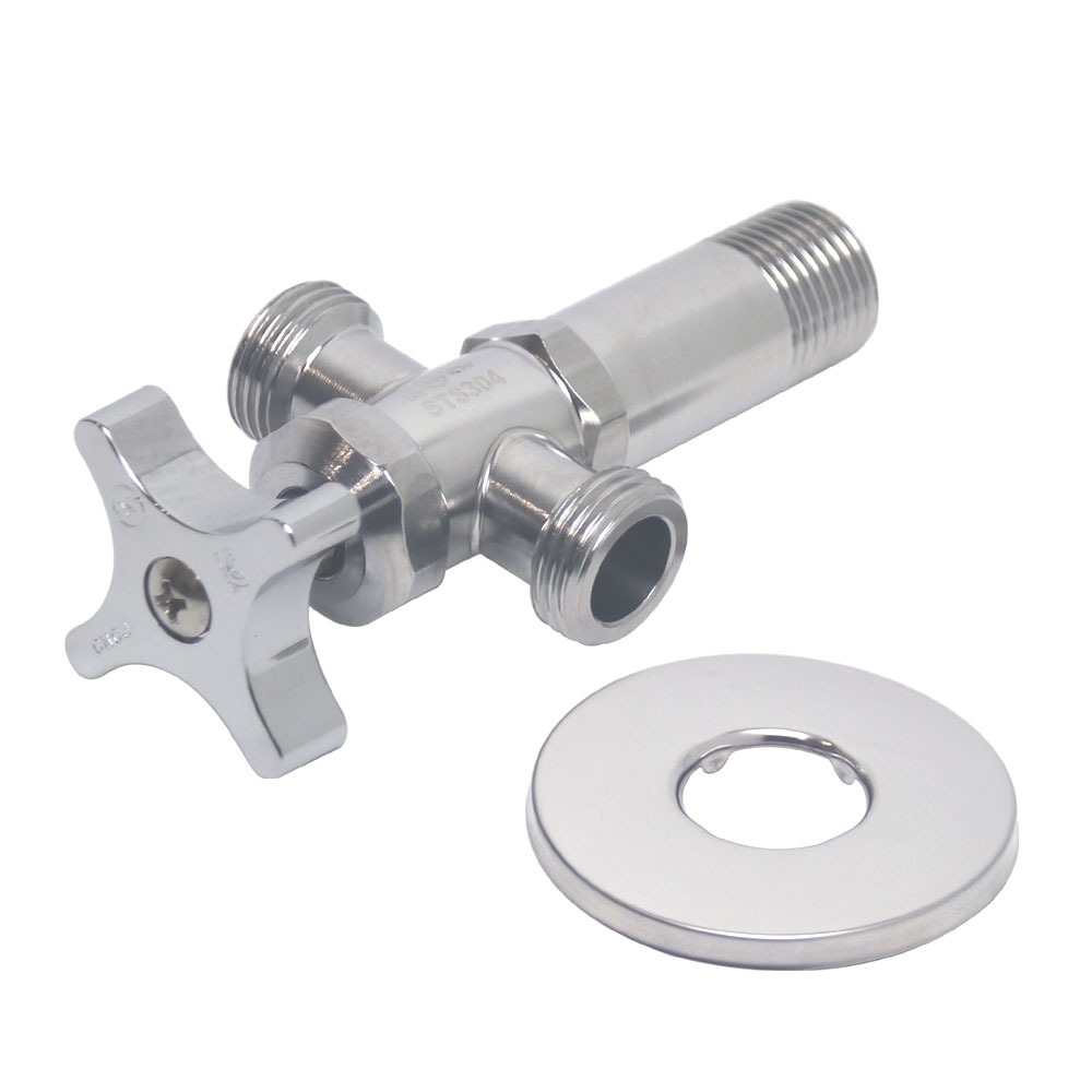 2구 앵글밸브 관붙이 양변기 세면대부속품 양갈래 두갈래 조절밸브 수전 3,290원