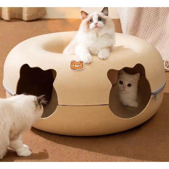 누비펫 고양이 숨숨 하우스 터널 동굴집 23,500원