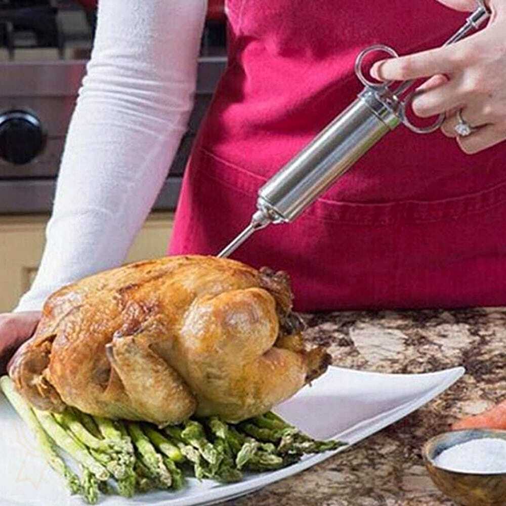 고기 인젝터 미트러버 바비큐 시즈닝 주사기 마리네이드 도구 1개입 23,500원