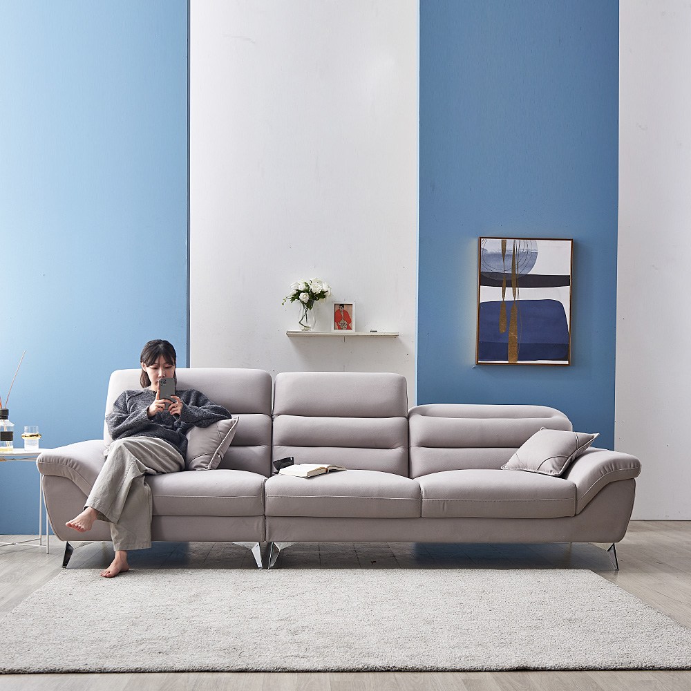 이노센트 런버 아쿠아텍스 헤드틸팅 4인용소파 i102184, 라이트그레이 429,000원