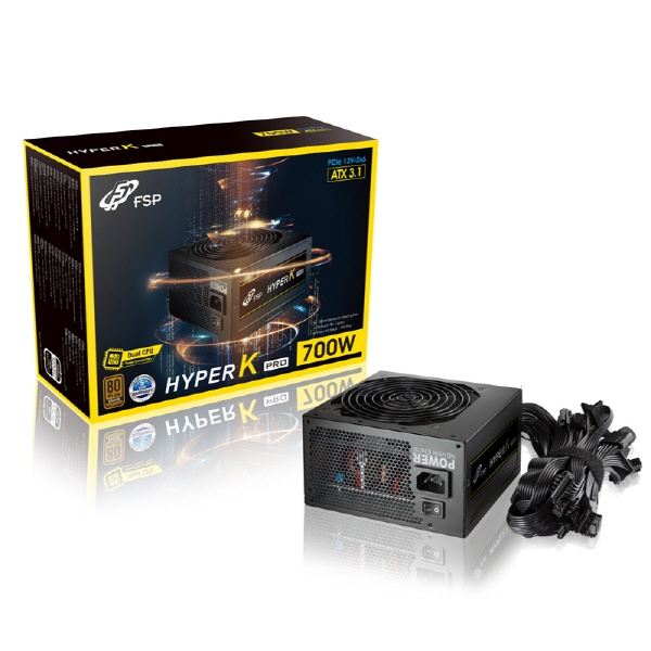 [FSP] HYPER K PRO 700W Bronze EU ATX3.1(PCIe5.1) (ATX/700W) [블랙] 85,000원