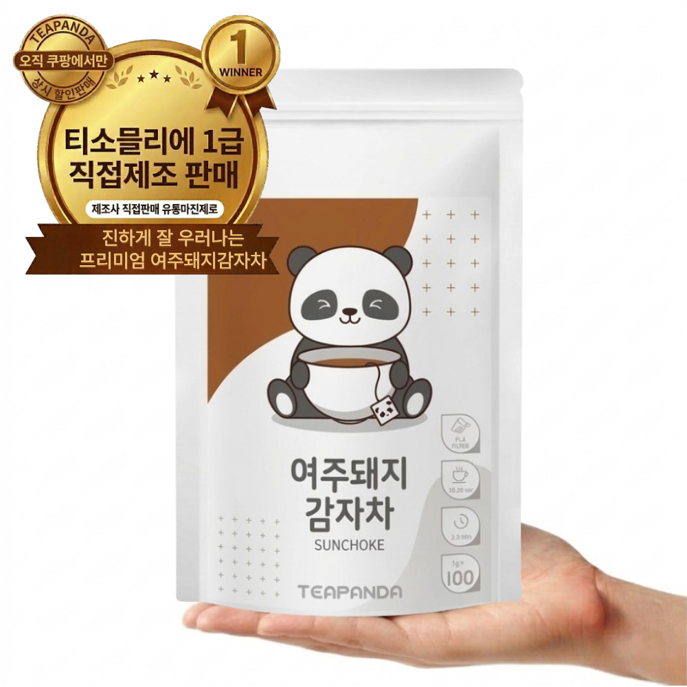티판다 국산 100% 여주돼지감자차 삼각티백, 1개, 100개입, 1g 16,350원