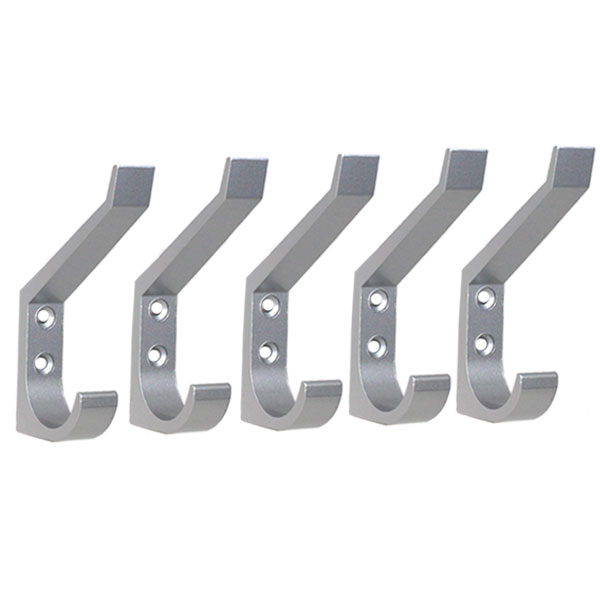 가구가구또가구 2단옷걸이 5p 벽옷걸이 벽걸이옷걸이 후크, 실버, 5개 12,900원