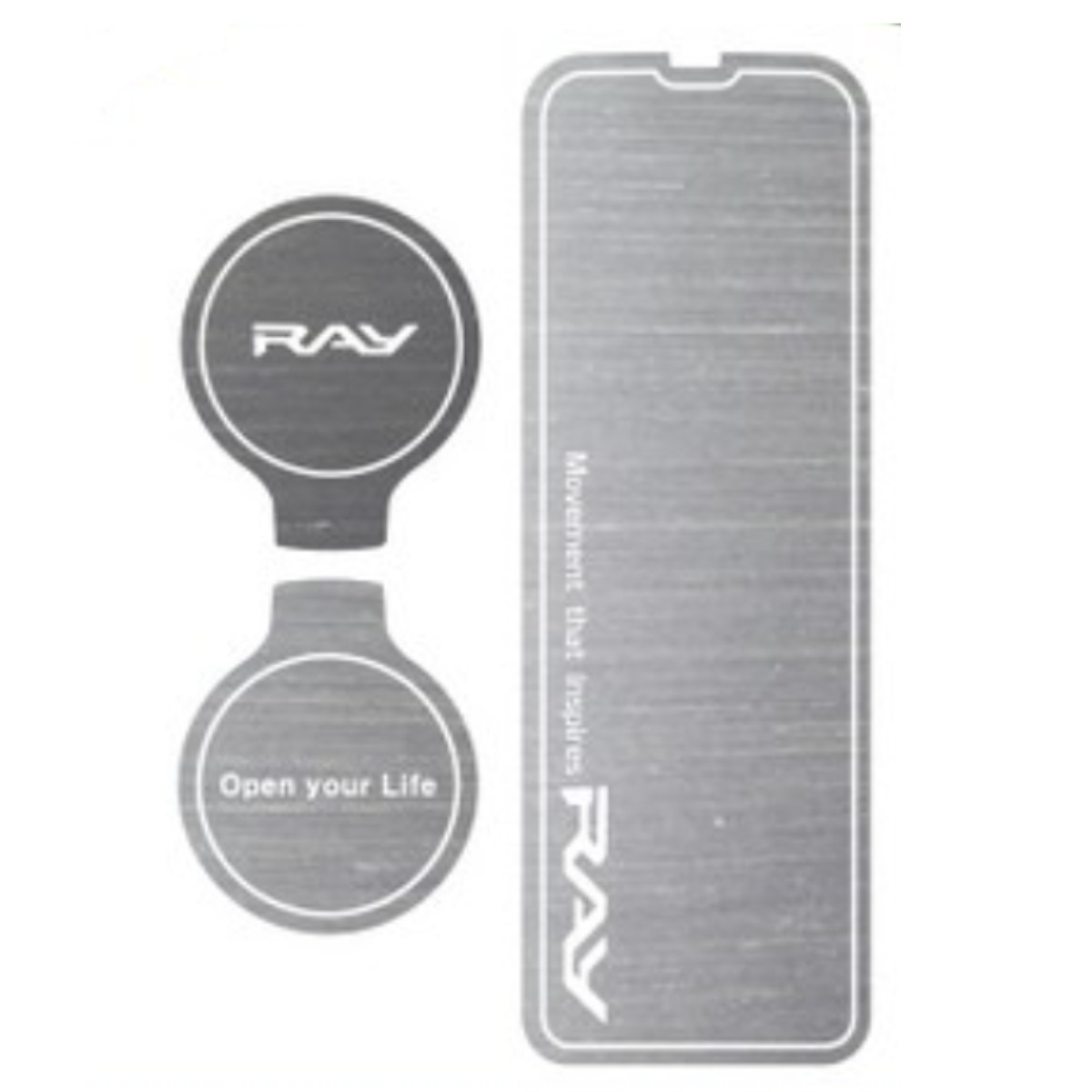 디디앤카 더뉴기아 레이 몰딩 1열 컵홀더 패드 액세서리 용품 호환, 01.1열컵홀더 실버 35,000원