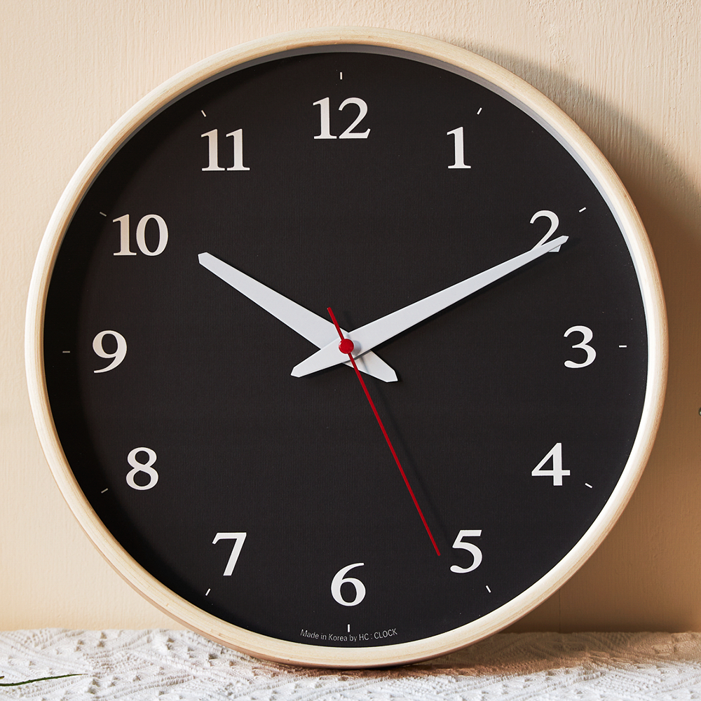 HC 자작나무 모던 무소음 벽시계 30cm 26,400원