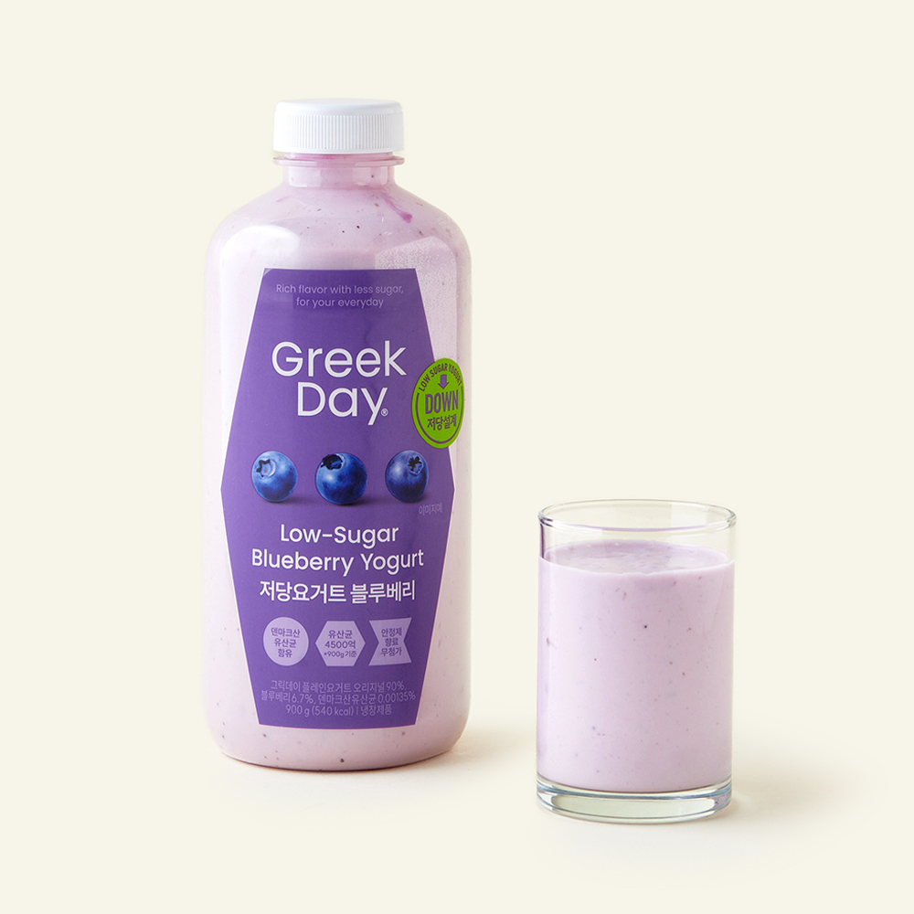 [로켓프레시] 그릭데이 저당 요거트 블루베리, 900g, 1개, 1개입 9,800원