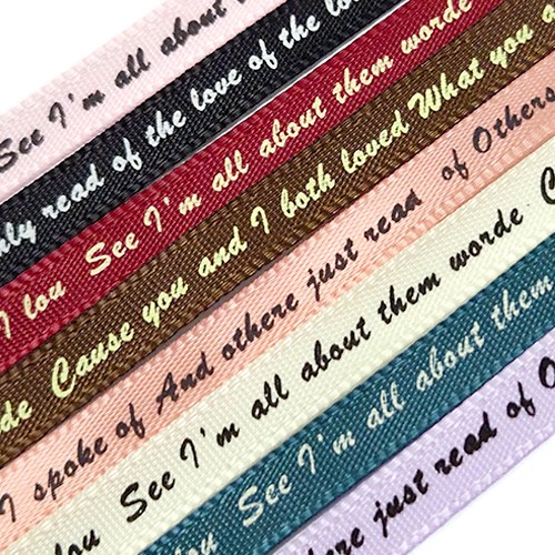 (주)아트인 컬러 레터링 공단리본 6mm (90cm) 500원