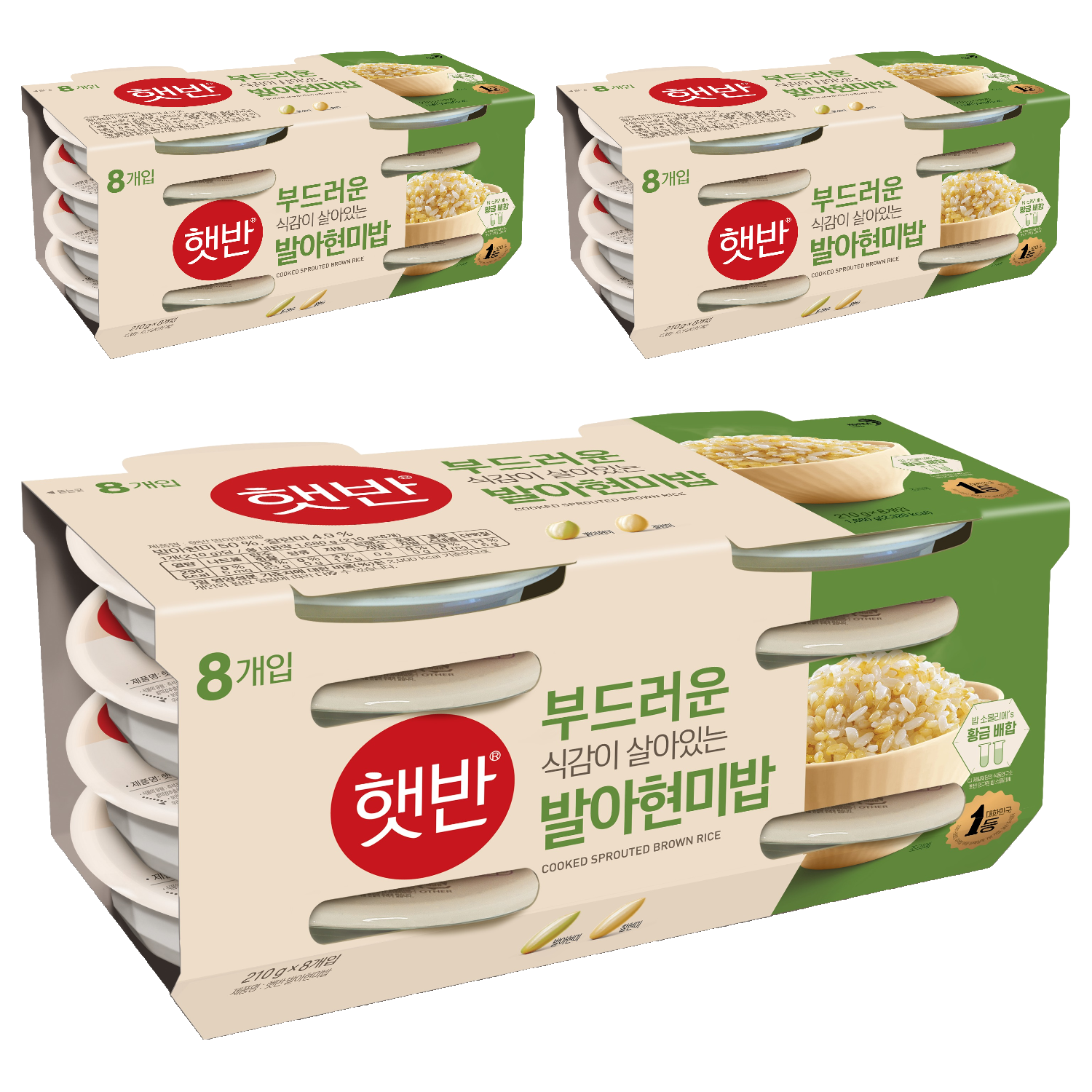 햇반 발아현미밥, 210g, 24개 27,900원