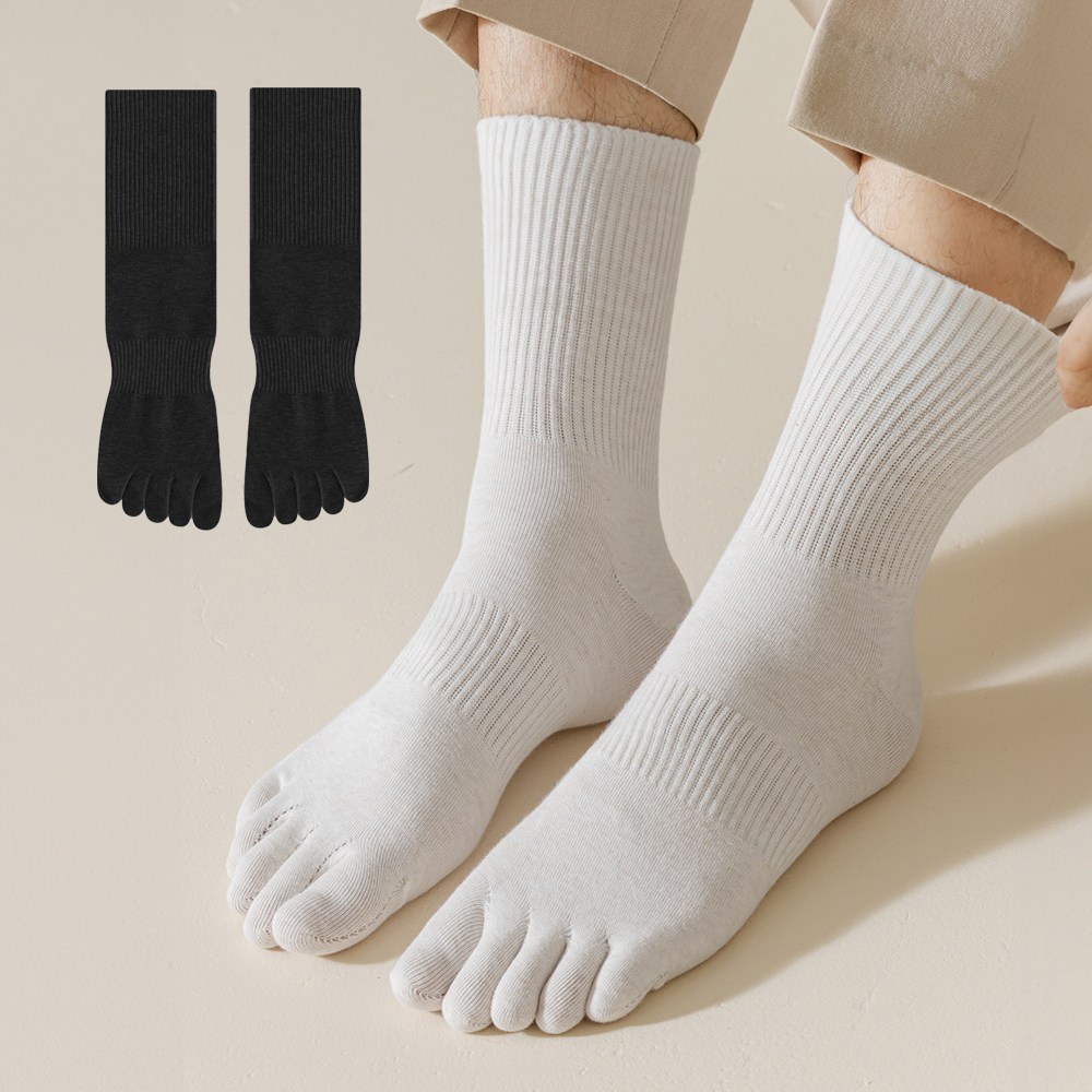 이즈코리아 남녀공용 베이직 발가락양말 중 장목 4족 세트 무지 발냄새 기능성 양말 12,900원