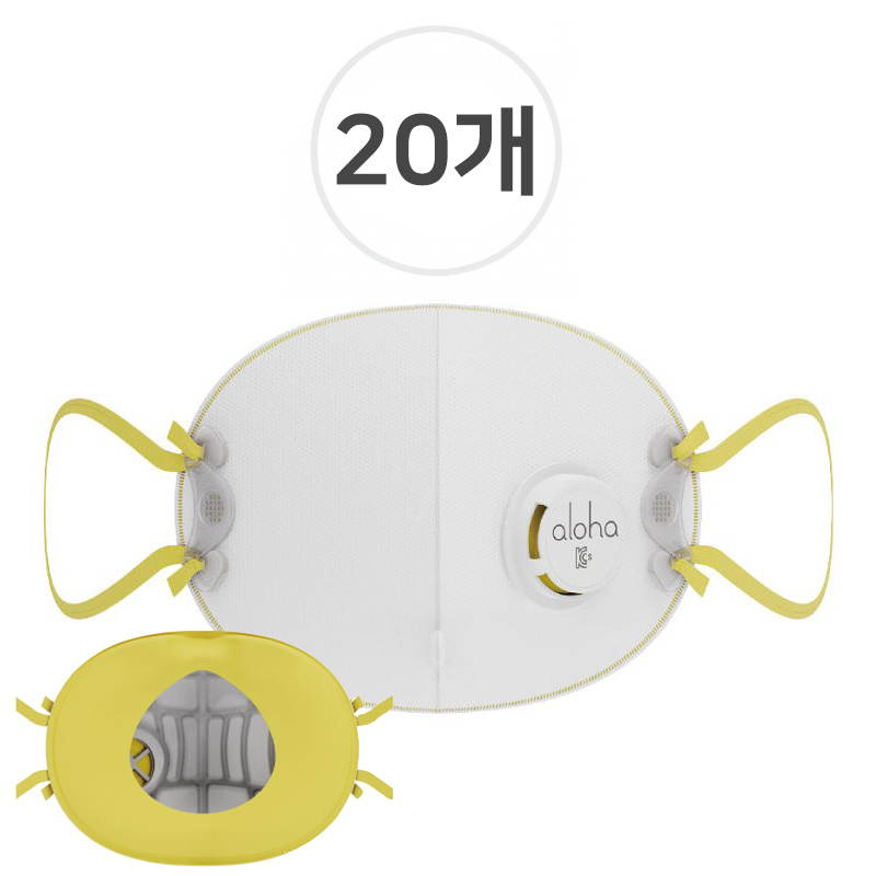 크리넷 알로하 1급 방진마스크 AF100V AF110V 안면부여과식 밸브형 보형물타입, AF100V 화이트, 20개 30,000원