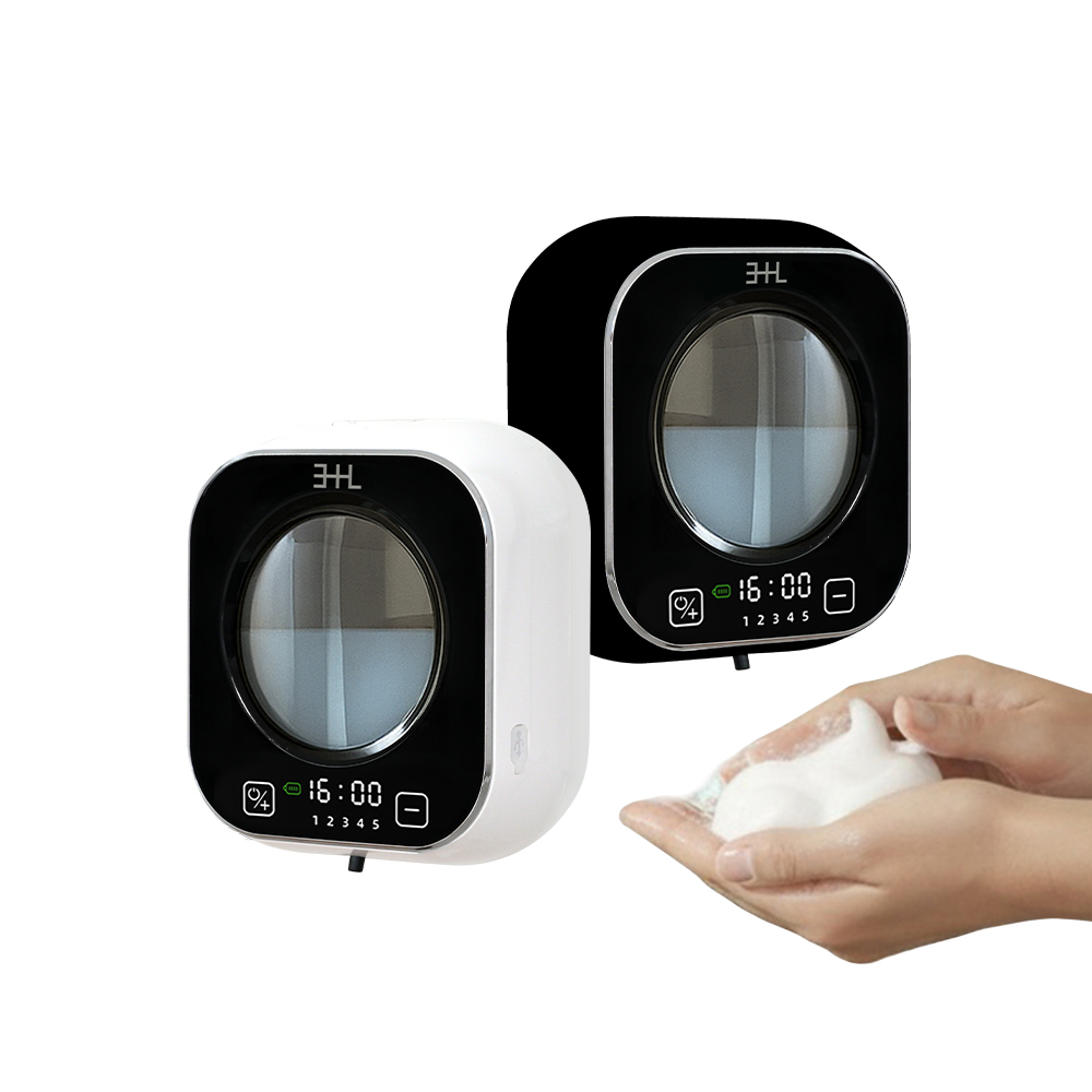 삼플라 벽걸이형 자동 핸드워시 디스펜서 거품타입 손세정기 대용량 충전식 스마트 센서 소프트버블 거품비누 거품형 거품 펌프용기 무타공 손세정제 화장실 주방 싱크대 욕실 세면대 샴푸, 블랙, 1개 33,500원