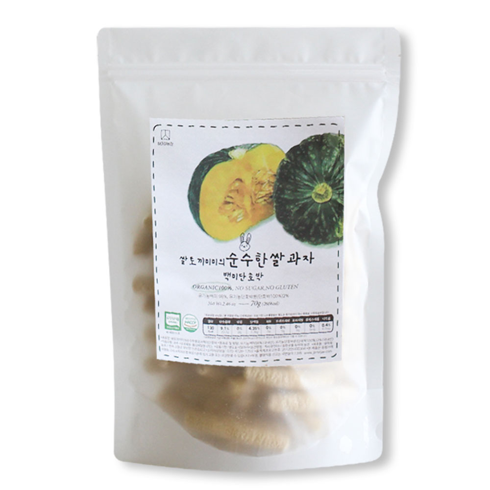 질마재농장 백미단호박스틱 유기농 국내산쌀 무첨가 아이간식 6,400원