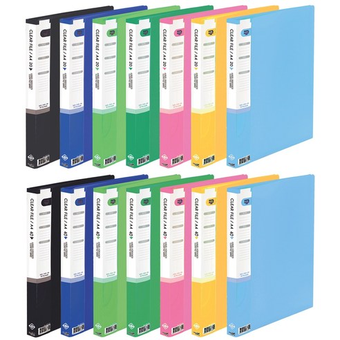 희망화일 항균크리어화일 A4 클리어화일 20매 40매 유치원 어린이집 초등학교 신학기용품, 하늘 2,040원