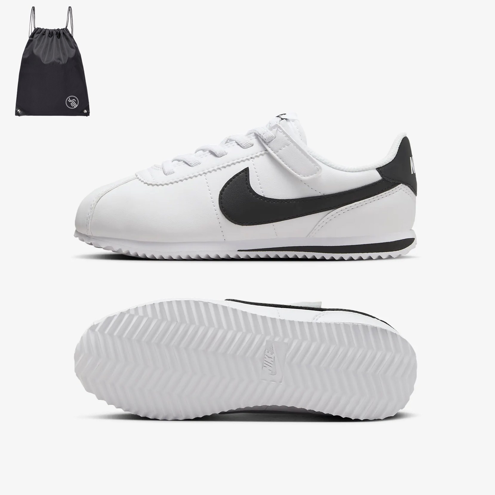 나이키 키즈 코르테즈 운동화 신축성 끈과 벨크로 스트랩 신발 (PGN짐쌕가방 지급) 49,800원