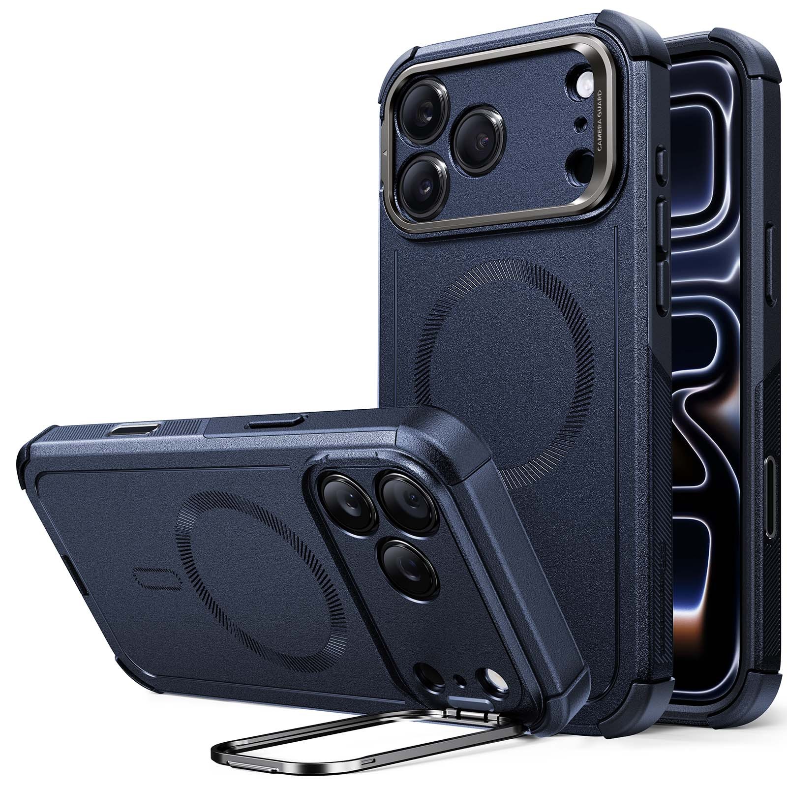 ESR 할로락 사이버 킥스탠드 카메라 풀커버 맥세이프 케이스 38,400원