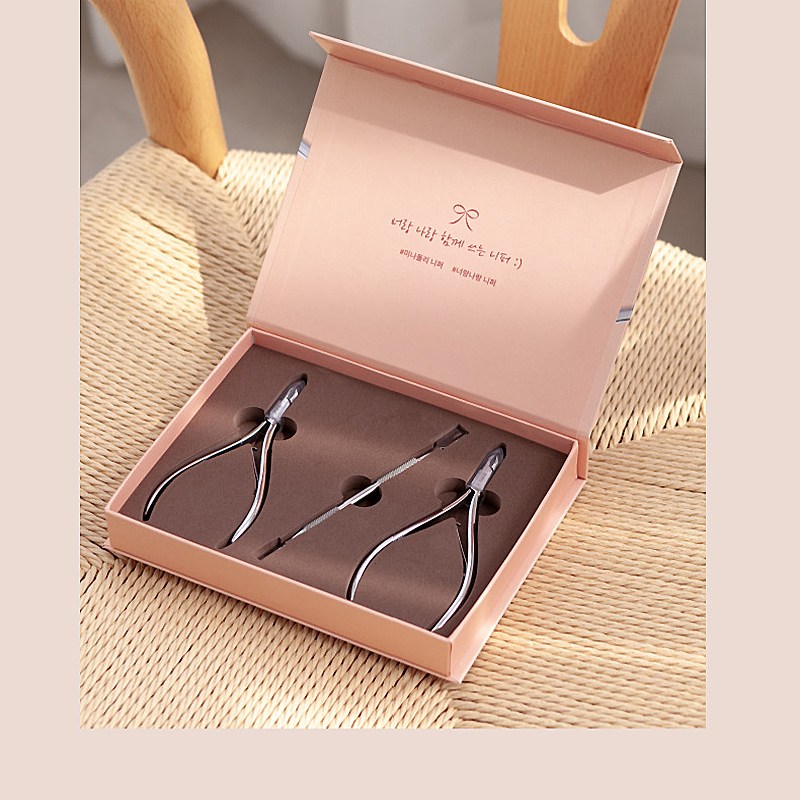 네일퀸 락블레이드 미나앤돌리 큐티클 제거 전문가용 시그니쳐 네일니퍼 푸셔 3종셋트 무료초벌수리 쿠폰도장 70,000원