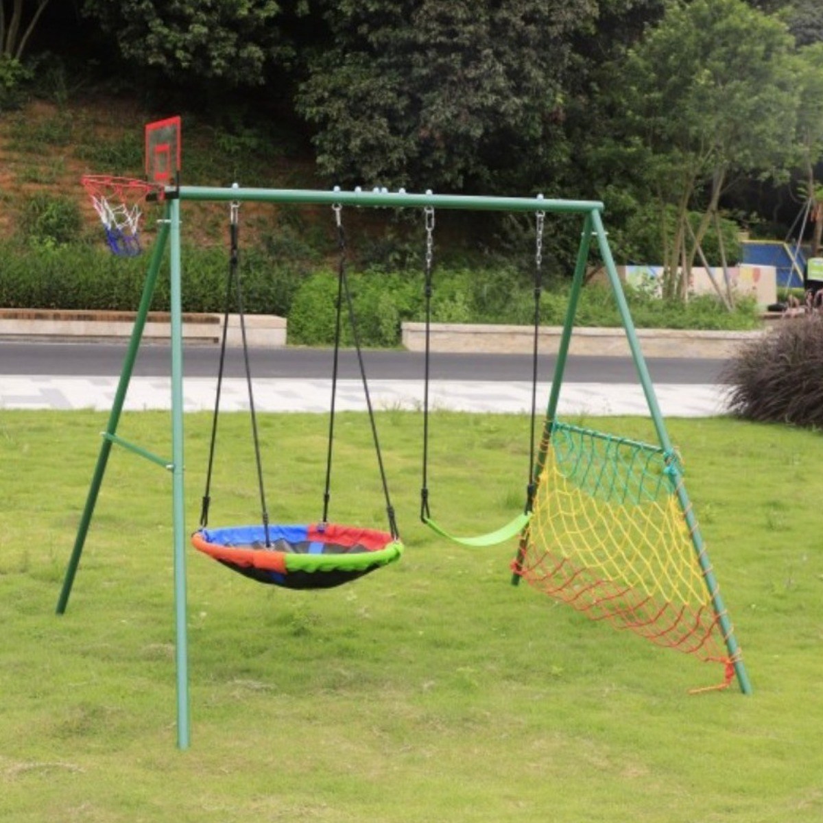 야외 캠핑 흔들 놀이터 그네 농구 어른이 철봉  축구 다기능그네 마당 고급 정원 해먹 181,600원