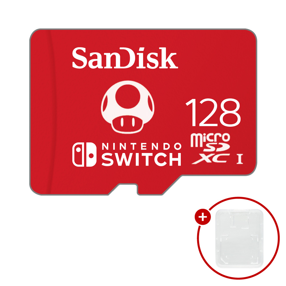 샌디스크 닌텐도 스위치용 마이크로SD 메모리카드 SDSQXAO + SD카드 케이스 60,000원