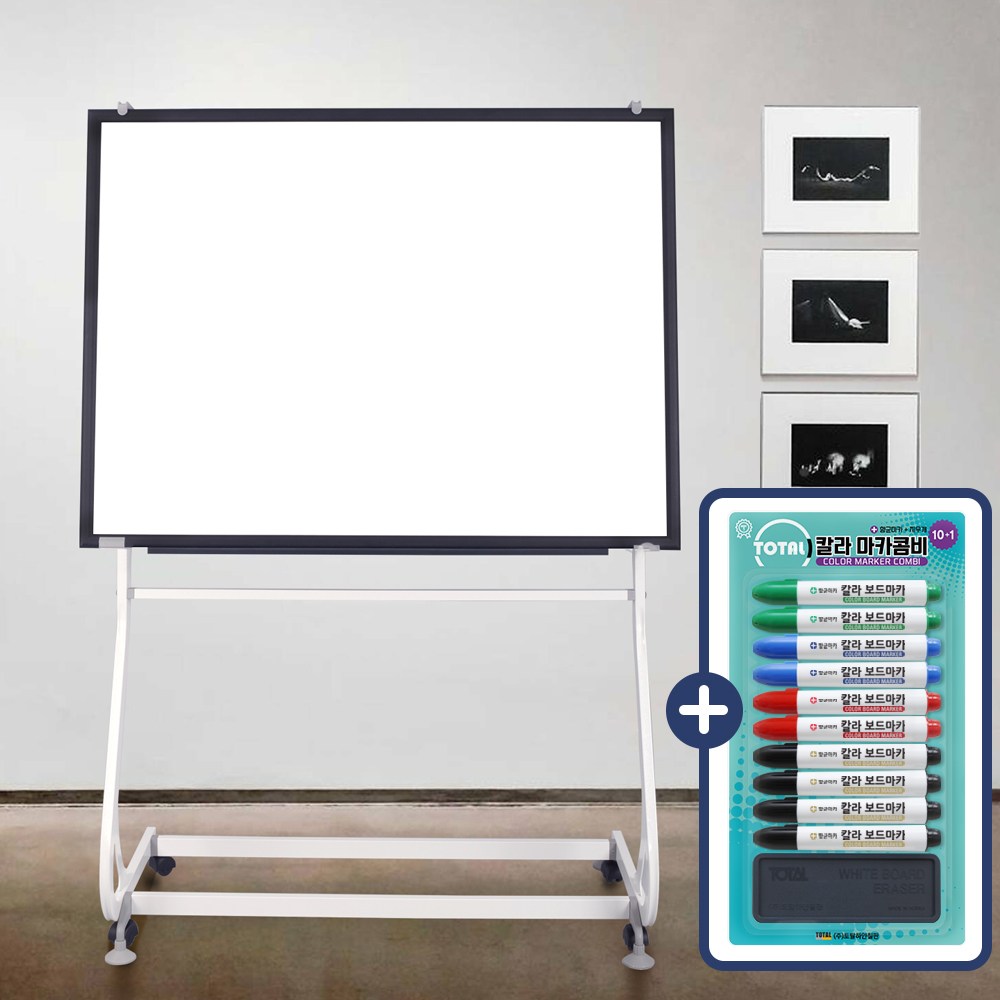 일반 화이트보드 S라인 스탠드 + 칼라 마카콤비 세트, 블랙우드 176,500원
