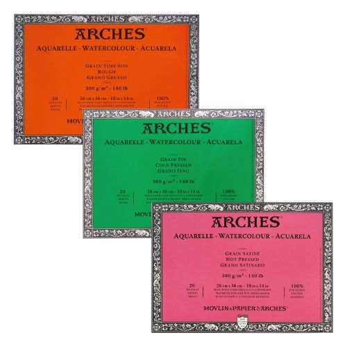 아르쉬 수채화지 수채패드 4면제본 스케치북 20x20 20매 300G 황목/중목/세목 [옵션선택] 33,800원