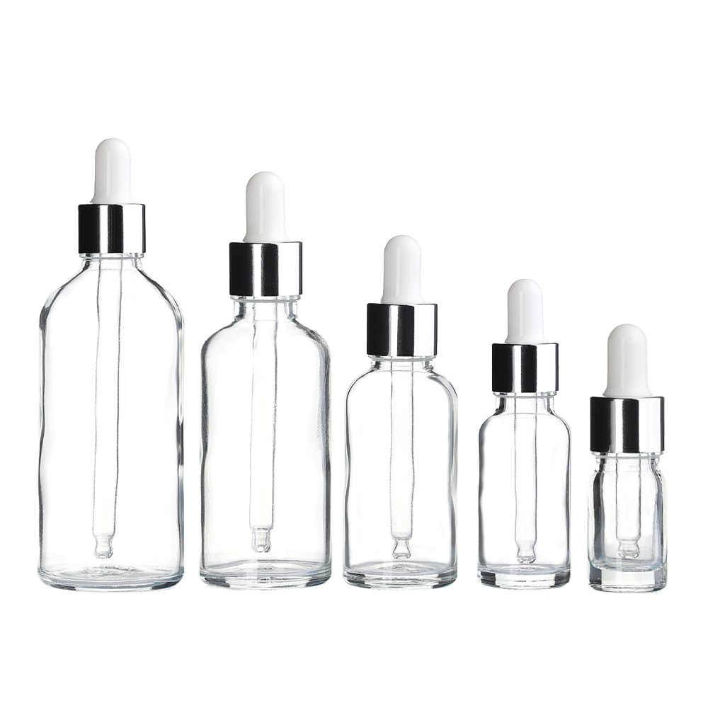투명 스포이드 공병 실버캡 아로마 오일 유리 용기 390원