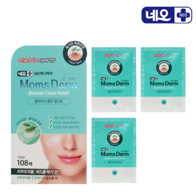네오 맘스덤뷰티 블레미쉬 클린 필리프 여드름패치 108매, 10개 28,500원