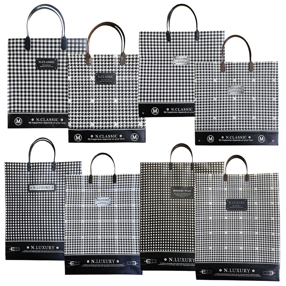 attizone PP 쇼핑백 비닐쇼핑백 PP비닐쇼핑백 단체행사쇼핑백, 클래식 PP 쇼핑백 1,600원