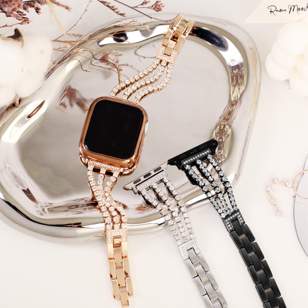 오르몽트 애플워치 트리플 큐빅 브레이슬릿 메탈 스트랩 밴드 시계줄 줄질 11 SE3 10 9 8 7 6 SE2 SE 5 4 호환 21,800원