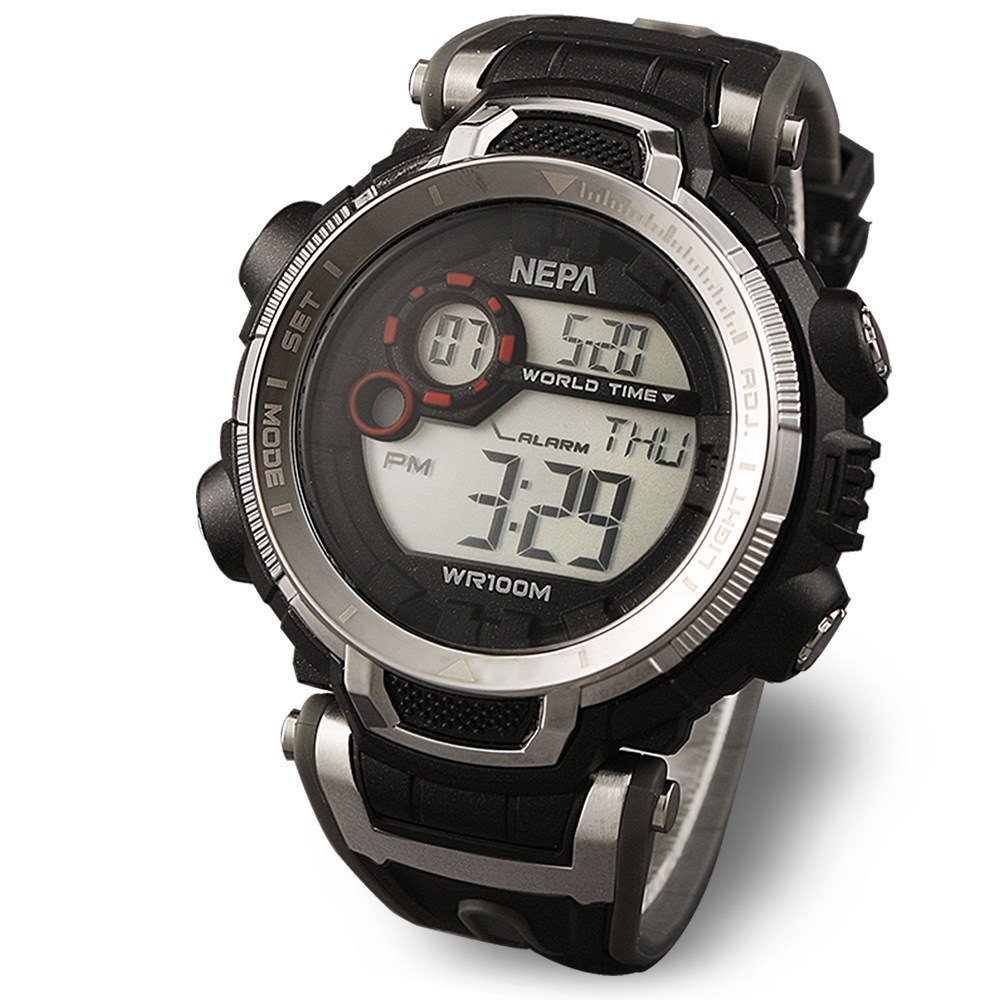 네파 월드타임 방수 전자 남성 스포츠 아웃도어 군인시계 49,000원
