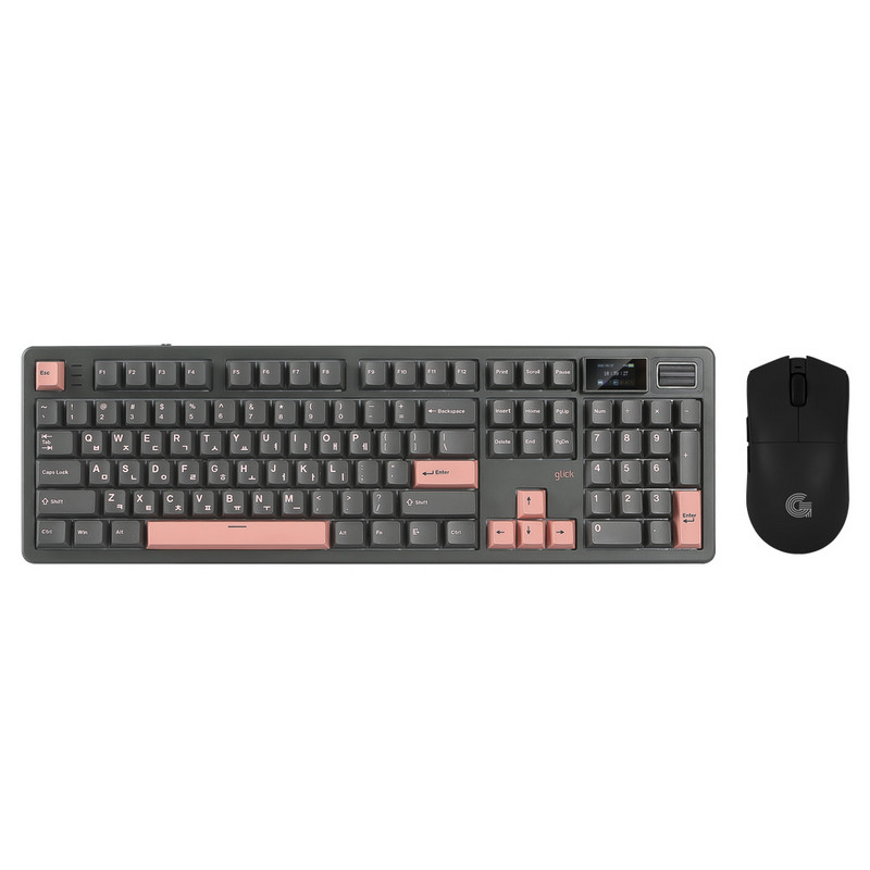 지클릭커 WMK790 8K 무선 블루투스 기계식 키보드 마우스 세트 머큐리핑크 제주바다37g, 일반형, 머큐리핑크 제주바다37g  RC2, WMK790 104,000원