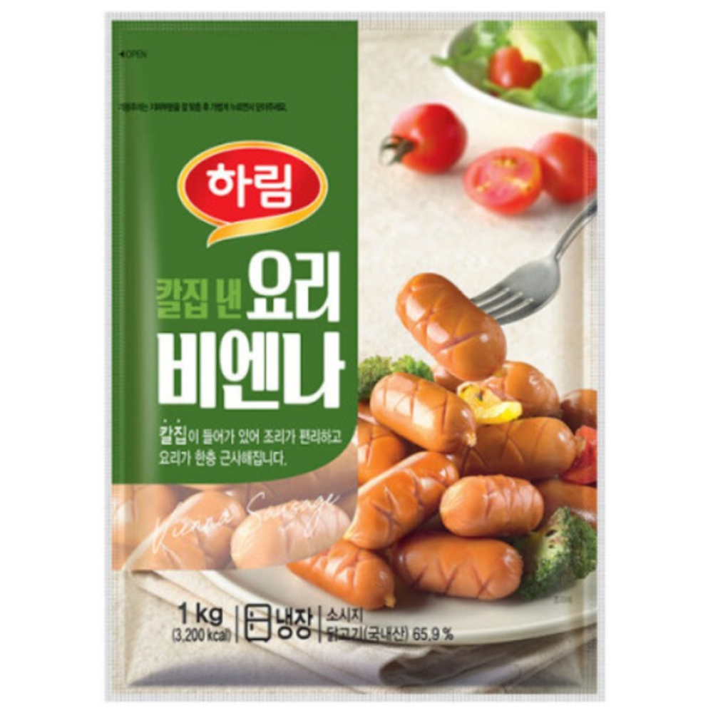 [닭고기몰] 하림 칼집 낸 요리비엔나, 1개, 1kg 8,870원