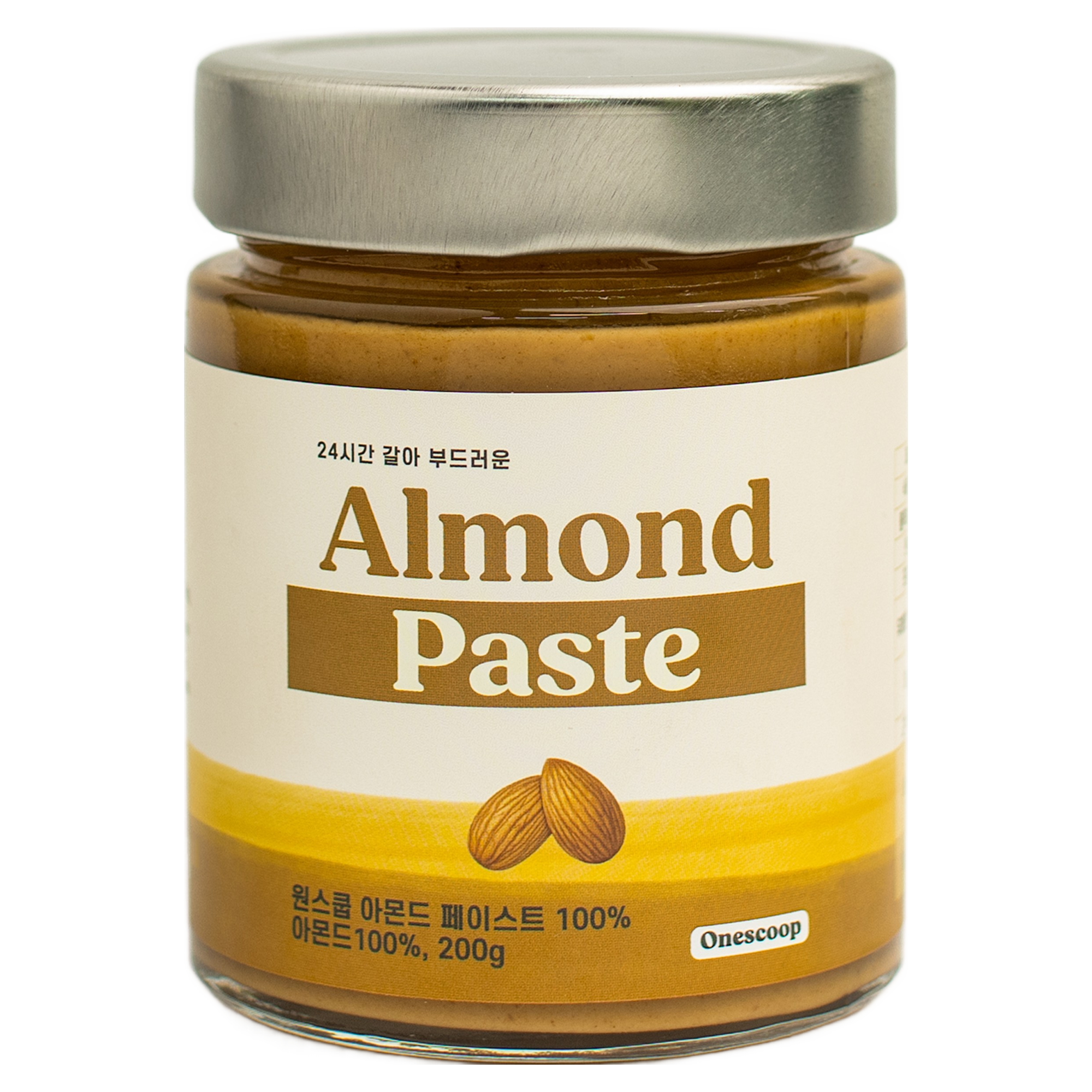 원스쿱 아몬드버터 100% 무첨가 Extra No.1 넌패럴아몬드 스프레드 잼 넛버터, 1개, 200g 10,300원