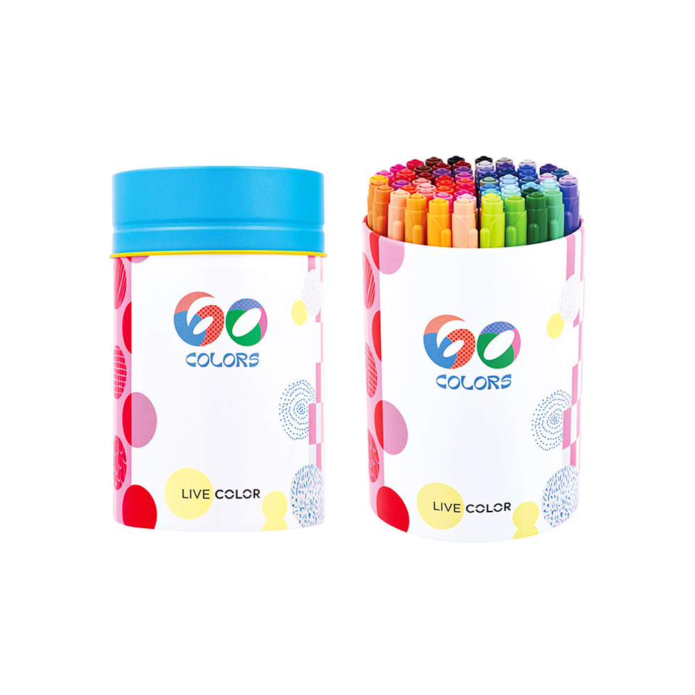 모나미 라이브칼라 60색세트 트윈타입 수성펜 사인펜 55,000원