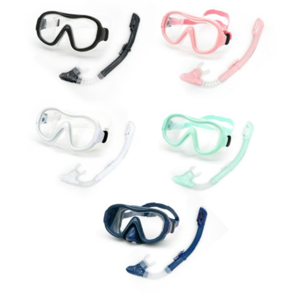 슈나이더 드라이탑 일안식 프리다이빙 스노클링 장비 세트 SN1-XC02, 투명 19,800원