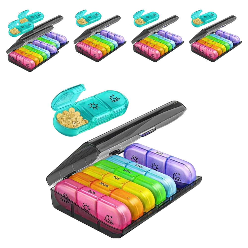 네스팅홈 요일별 21칸 끼니별 알약 케이스 블랙 7색 30,300원