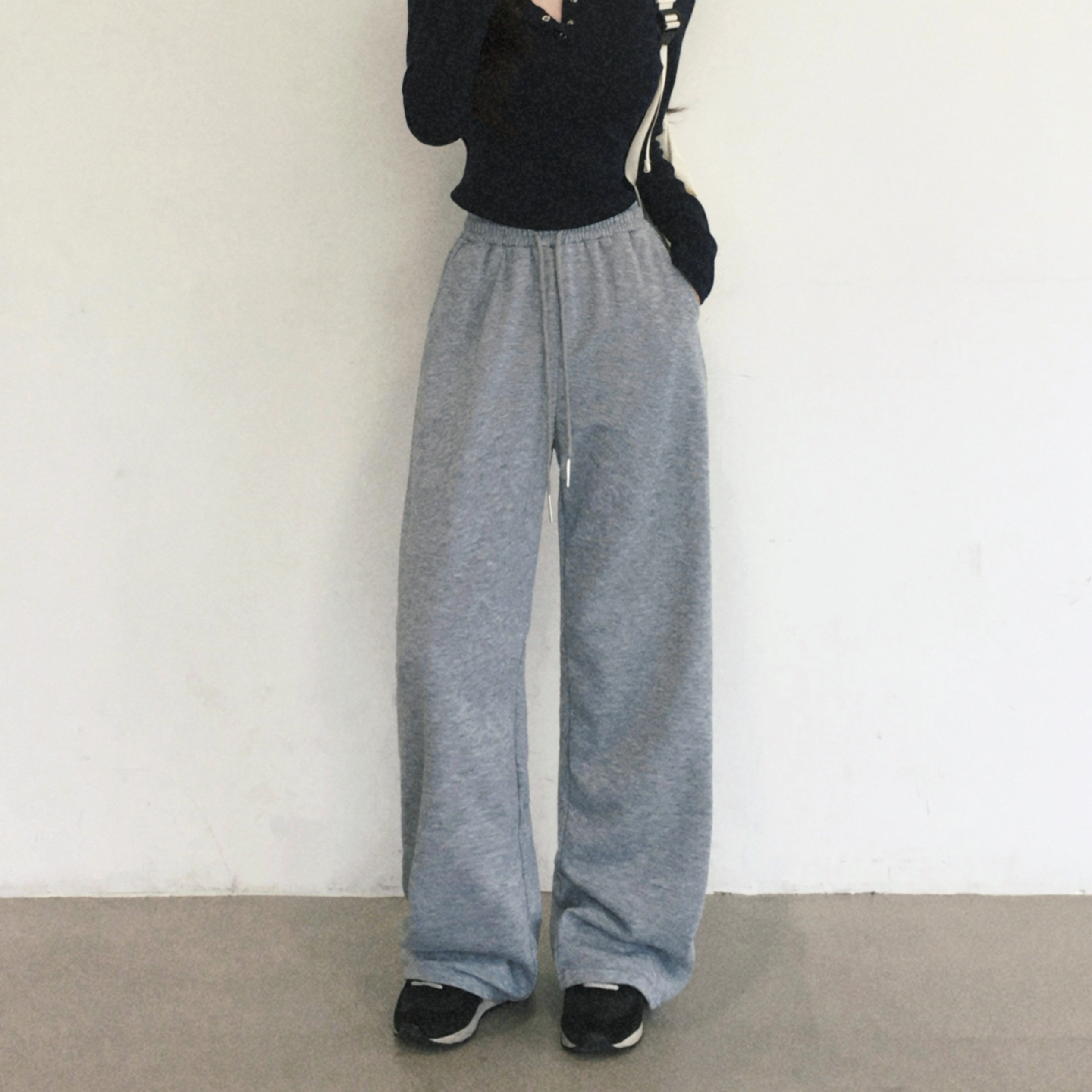 여성용 폴딩 트레이닝 와이드팬츠 롱 13,670원