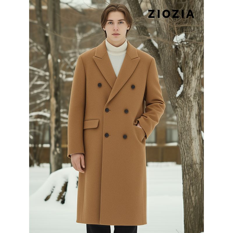 지오지아 울 블렌드 더블 롱 코트 AEC4CB1103 108,000원