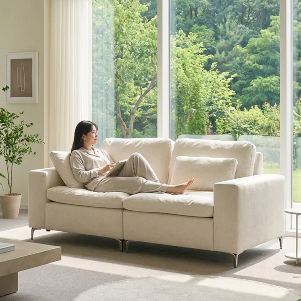 세인트블랑 라포 구스 스윙 패브릭 아쿠아텍스 이지클린 모듈 소파 3인 sk 399,000원