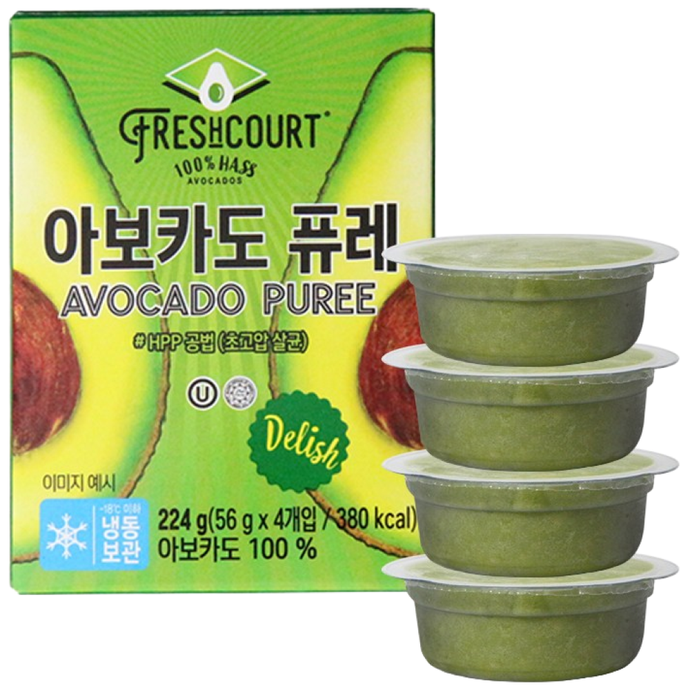 [자연원] 100% 아보카도 퓨레 224g (56g x 4개입) 31,910원