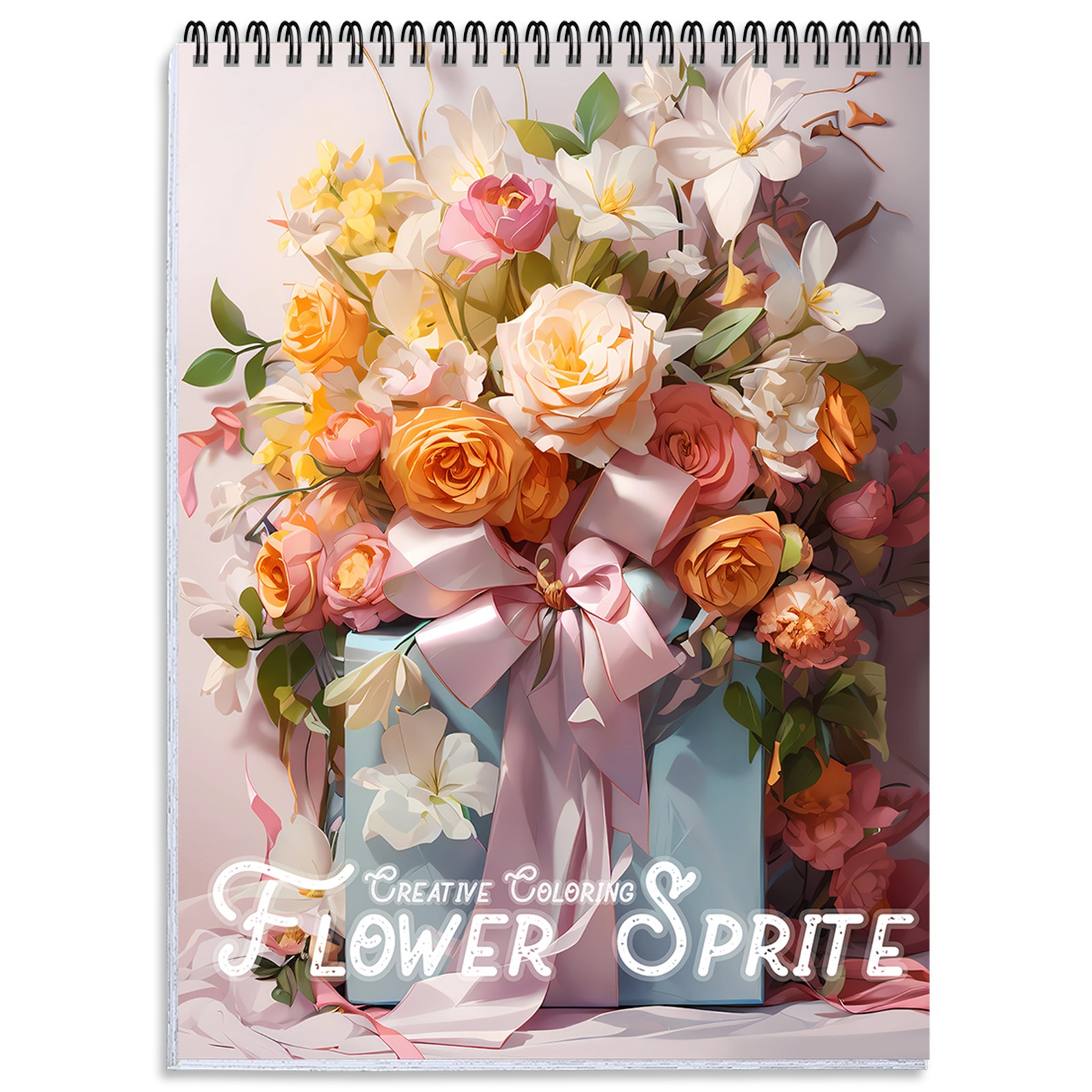 NICEROSE 성인용 컬러링북 꽃 테마 색칠공부 창의력 향상 스트레스 해소를 위한 컬러링 꽃다발 색칠하기 책 13,500원